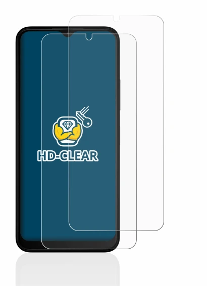 Image de l'appareil Nokia C32 avec une grande variété de protections d'écran.