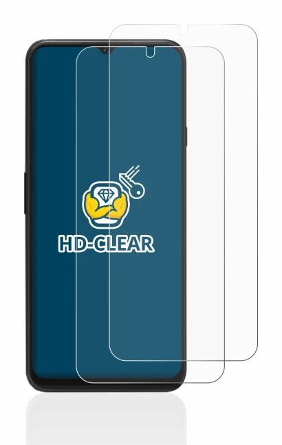 Image de l'appareil Cubot P80 avec une grande variété de protections d'écran.