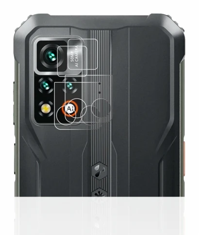 Image de l'appareil Blackview BV9200 (Caméra UNIQUEMENT) avec une grande variété de protections d'écran.