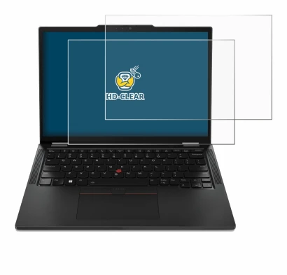 Image de l'appareil Lenovo ThinkPad X13 Gen 4 avec une grande variété de protections d'écran.