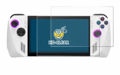 Image de l'appareil ASUS ROG Ally (2023) RC71L avec une grande variété de protections d'écran.