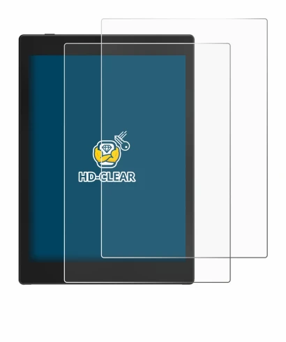 Image de l'appareil Boox Tab Mini C avec une grande variété de protections d'écran.