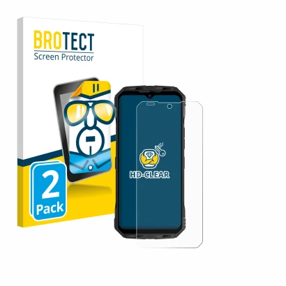 Face avant d’un emballage produit avec le logo de la marque BROTECT. À côté, l’appareil Doogee V30T est représenté avec la pro