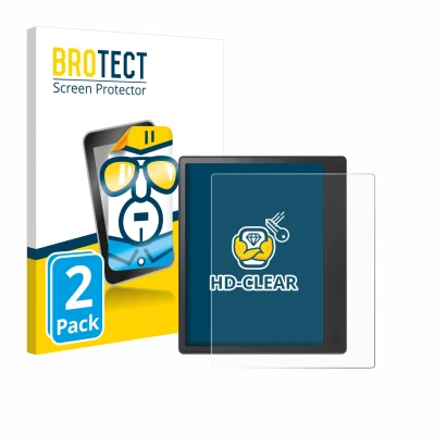 Face avant d’un emballage produit avec le logo de la marque BROTECT. À côté, l’appareil Kobo Elipsa 2E est représenté avec la