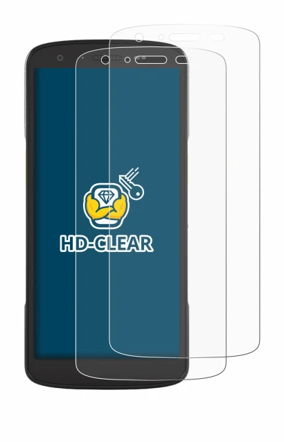 Image de l'appareil Zebra TC22 avec une grande variété de protections d'écran.