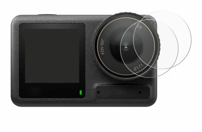 Image de l'appareil DJI Osmo Action 4 (Lentille) avec une grande variété de protections d'écran.