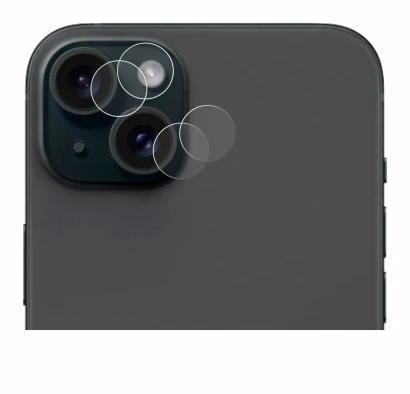 Image de l'appareil Apple iPhone 15 Plus (Caméra UNIQUEMENT) avec une grande variété de protections d'écran.
