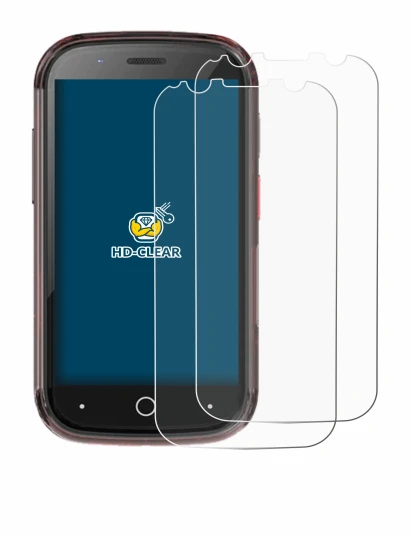 Image de l'appareil Unihertz Jelly Star avec une grande variété de protections d'écran.