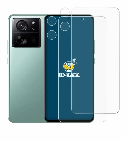 Image de l'appareil Xiaomi 13T Pro (Avant+Caméra) avec une grande variété de protections d'écran.