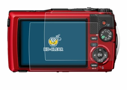 Image de l'appareil Olympus OM System Tough TG-7 avec une grande variété de protections d'écran.