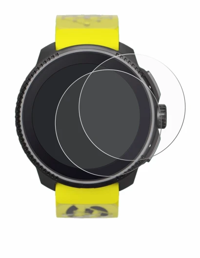 Image de l'appareil Suunto Race avec une grande variété de protections d'écran.