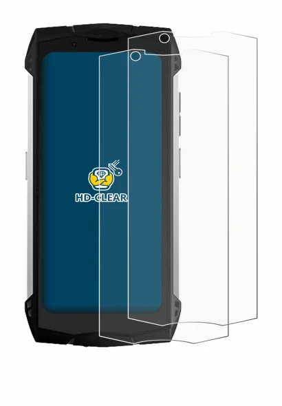 Image de l'appareil Doogee S Mini avec une grande variété de protections d'écran.