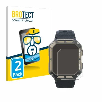 Face avant d’un emballage produit avec le logo de la marque BROTECT. À côté, l’appareil Blackview C20Pro 1.83" est représenté 