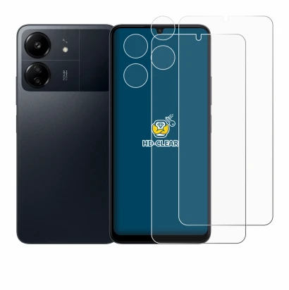 Image de l'appareil Xiaomi Poco C65 (Avant+Caméra) avec une grande variété de protections d'écran.