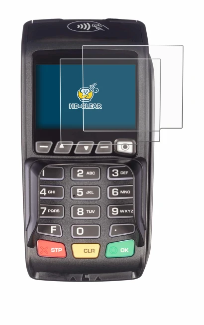 Image de l'appareil ingenico Desk/3500 avec une grande variété de protections d'écran.