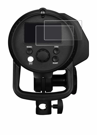Image de l'appareil Profoto B1X avec une grande variété de protections d'écran.