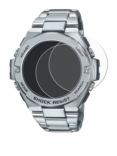 Image de l'appareil Casio G-Shock GST-B500D-1A avec une grande variété de protections d'écran.