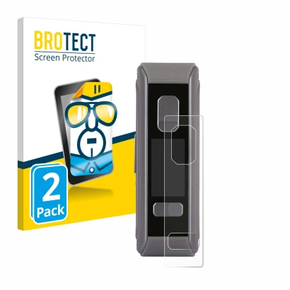 Face avant d’un emballage produit avec le logo de la marque BROTECT. À côté, l’appareil GeekVape Aegis Max2 / Max100 est repré