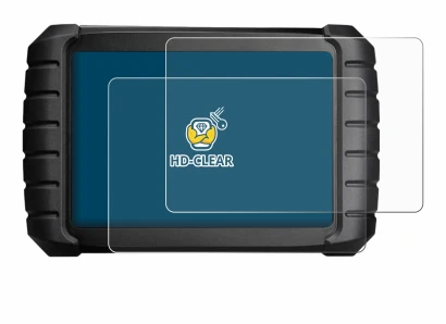 Image de l'appareil iCarsoft CR Max BT (2024) avec une grande variété de protections d'écran.