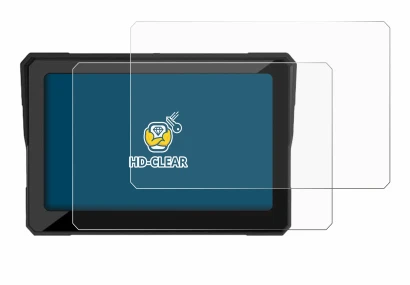 Image de l'appareil Carpuride W702 7" avec une grande variété de protections d'écran.