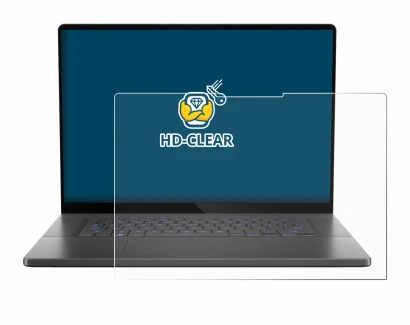 Image de l'appareil ASUS ROG Zephyrus G16 2024 avec une grande variété de protections d'écran.