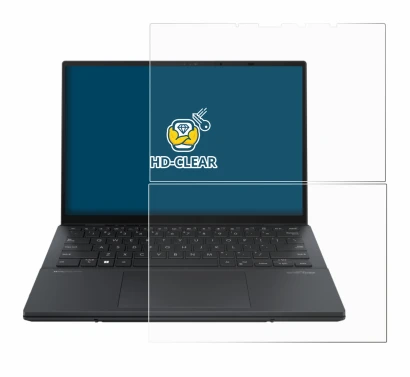 Image de l'appareil ASUS ZenBook Duo OLED 2024 UX8406 avec une grande variété de protections d'écran.