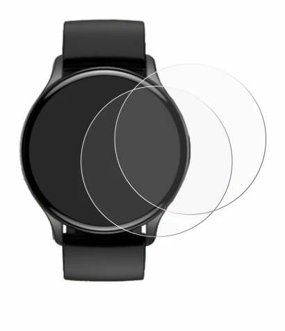 Image de l'appareil Sross Smartwatch 1.43" avec une grande variété de protections d'écran.