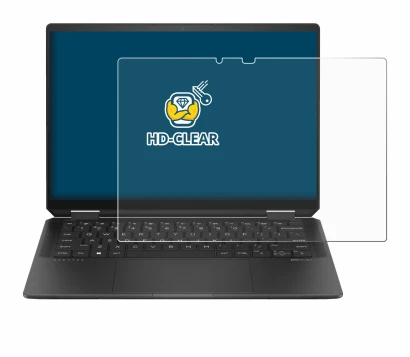 Image de l'appareil HP Spectre x360 (14-e) 2024 avec une grande variété de protections d'écran.