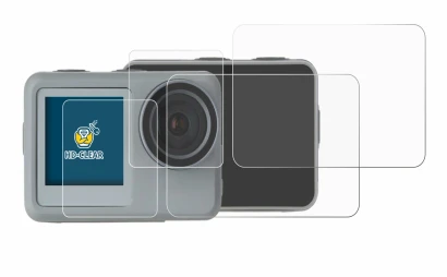 Image de l'appareil Rollei Actioncam 9s Plus avec une grande variété de protections d'écran.