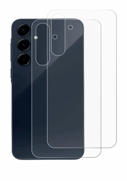 Image de l'appareil Samsung Galaxy A35 5G (Arrière) avec une grande variété de protections d'écran.