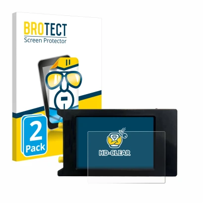 Face avant d’un emballage produit avec le logo de la marque BROTECT. À côté, l’appareil LiteVNA 64 est représenté avec la prot