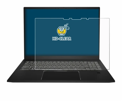 Image de l'appareil MSI Summit E16 AI Studio avec une grande variété de protections d'écran.