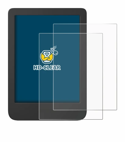 Image de l'appareil Tolino Shine 5 2024 avec une grande variété de protections d'écran.