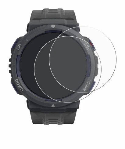 Image de l'appareil Amazfit Active Edge avec une grande variété de protections d'écran.