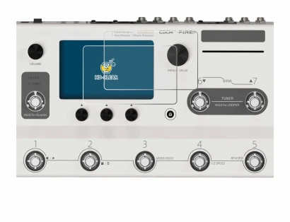 Image de l'appareil Hotone Ampero II Stage avec une grande variété de protections d'écran.