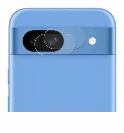 Image de l'appareil Google Pixel 8a (Caméra UNIQUEMENT) avec une grande variété de protections d'écran.