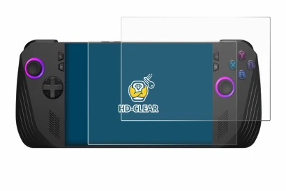 Image de l'appareil ASUS ROG Ally X (2024) avec une grande variété de protections d'écran.