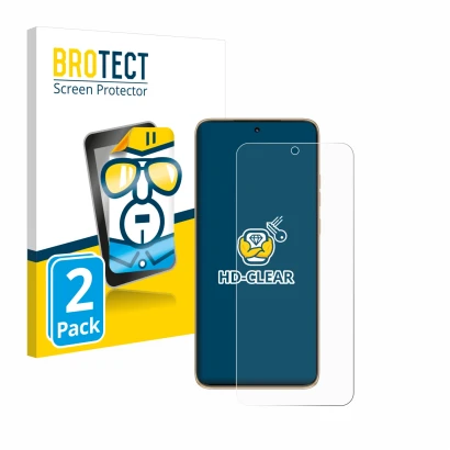 Face avant d’un emballage produit avec le logo de la marque BROTECT. À côté, l’appareil Motorola Edge 50 Neo est représenté av