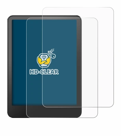 Image de l'appareil Amazon Kindle Paperwhite 2024 (12. Gen.) avec une grande variété de protections d'écran.