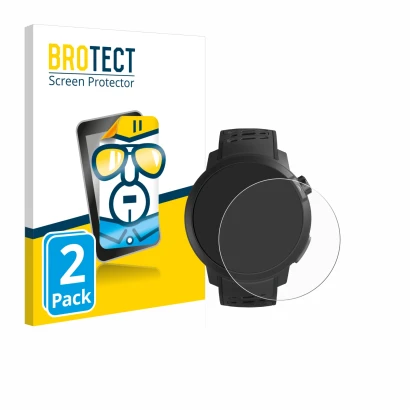 Face avant d’un emballage produit avec le logo de la marque BROTECT. À côté, l’appareil Coros Pace Pro est représenté avec la 