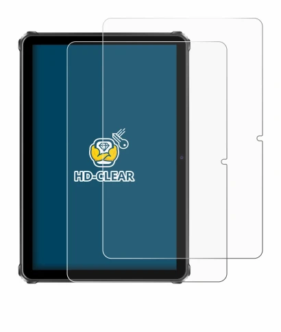 Image de l'appareil Oukitel RT9 avec une grande variété de protections d'écran.