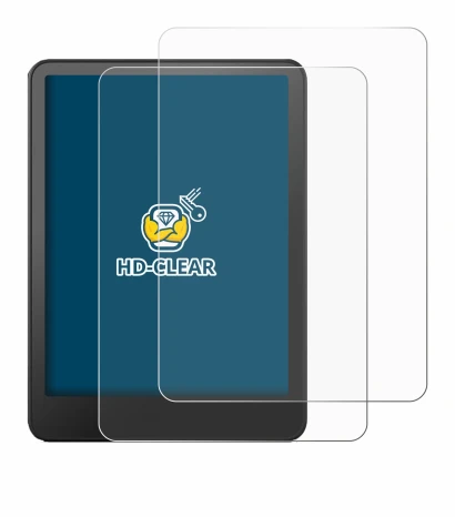 Image de l'appareil Amazon Kindle Paperwhite 2024 Signature Edition (12. Gen.) avec une grande variété de protections d'écran.