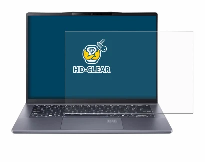 Image de l'appareil Acer Swift Go 14 AI avec une grande variété de protections d'écran.