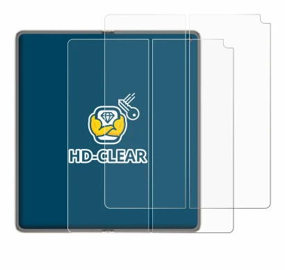 Image de l'appareil Huawei Mate X6 (Affichage interne) avec une grande variété de protections d'écran.