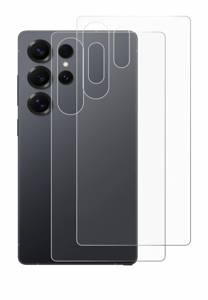 Image de l'appareil Samsung Galaxy S25 Ultra Enterprise Edition (Arrière) avec une grande variété de protections d'écran.