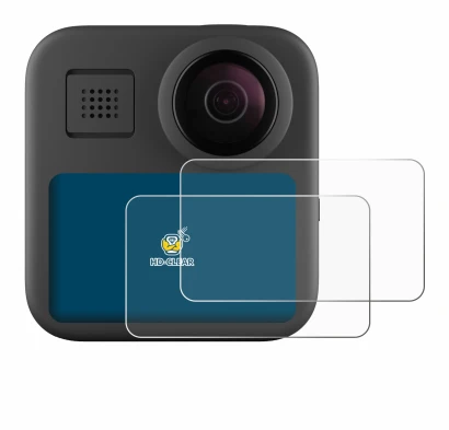 Image de l'appareil GoPro Max (2025) avec une grande variété de protections d'écran.