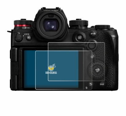 Image de l'appareil Panasonic Lumix S1R II avec une grande variété de protections d'écran.