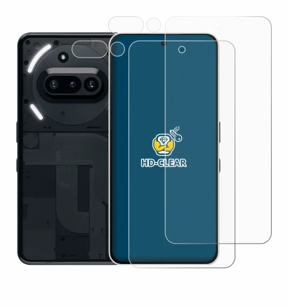 Image de l'appareil Nothing Phone (3a) (Avant+Caméra) avec une grande variété de protections d'écran.