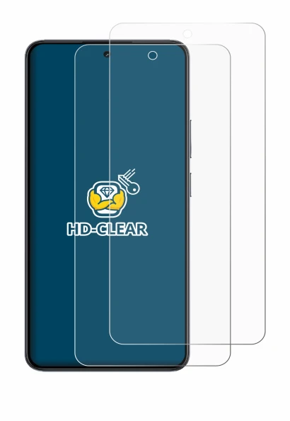 Image de l'appareil realme 14T avec une grande variété de protections d'écran.