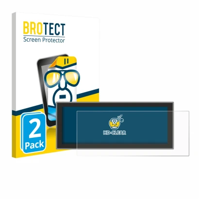 Face avant d’un emballage produit avec le logo de la marque BROTECT. À côté, l’appareil Peugeot Partner (2025) est représenté